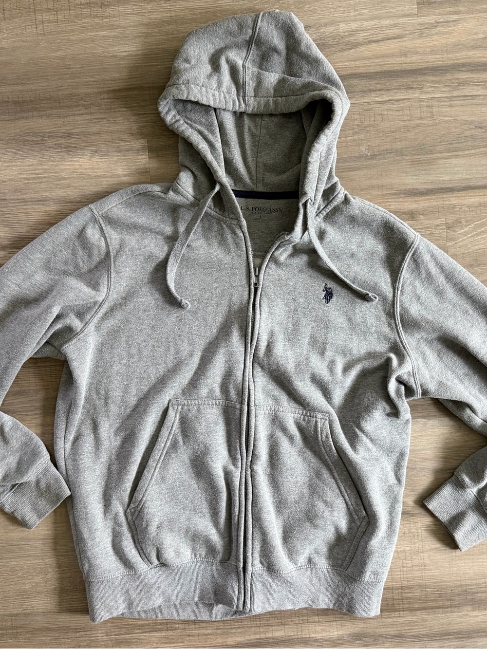 Polo by Ralph Lauren Light Gray Full-Zip Hoodie